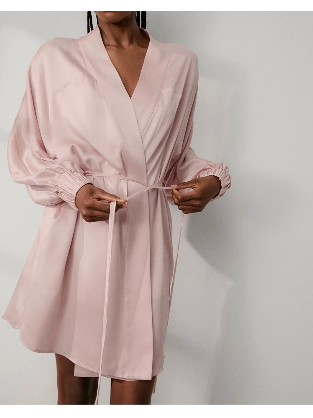 Lunya | Washable Silk Robe | Delicate Pink | XS/S